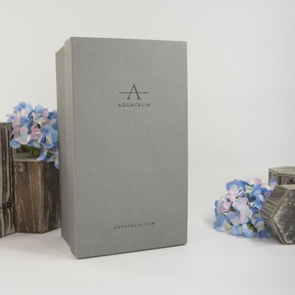 Aquatalia Sharla Cappucino Nappa Leather Open Toe Loafer Mule Flats Size 9.5 NIB - Picture 7 of 8